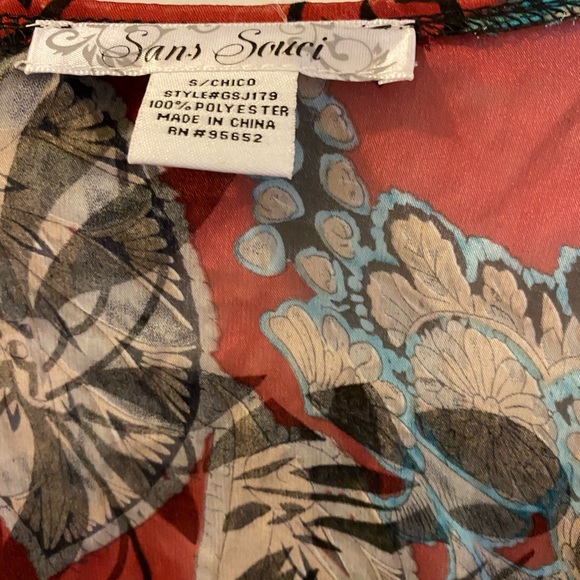 NWOT Sans souci fringe cover up - Picture 4 of 9